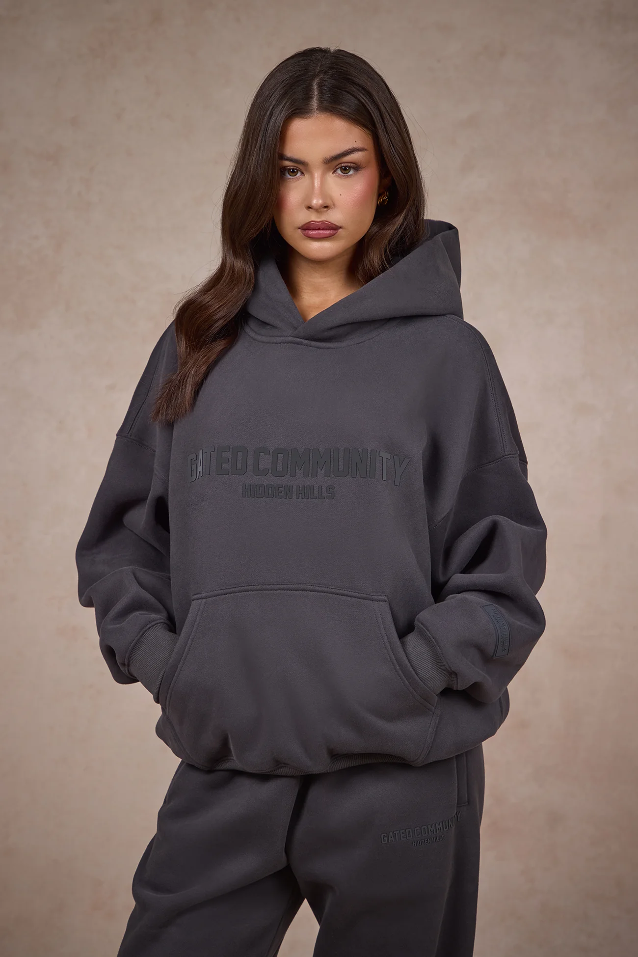 BASICS HOODIE DARK GREY