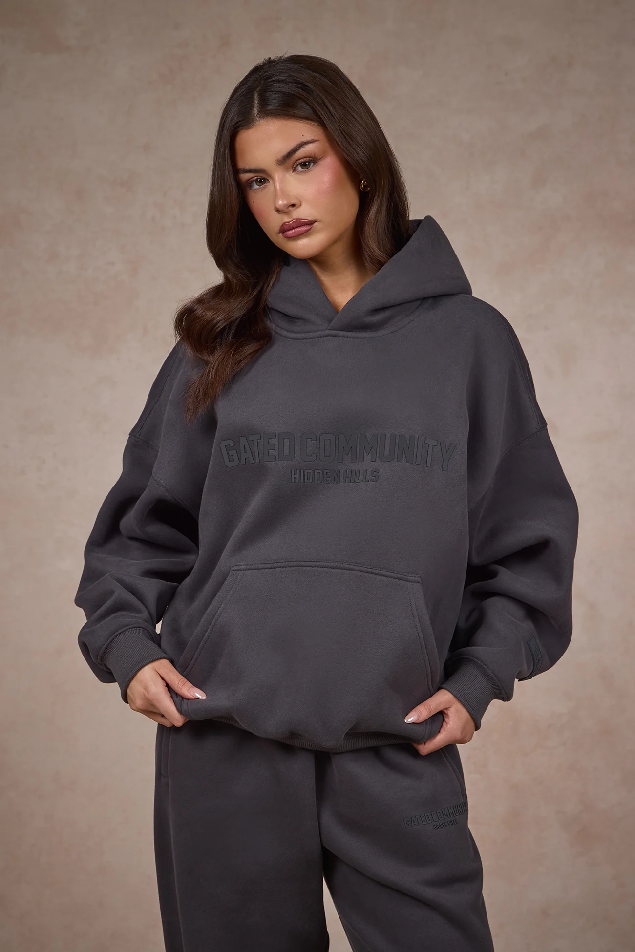 BASICS HOODIE DARK GREY - Image 5