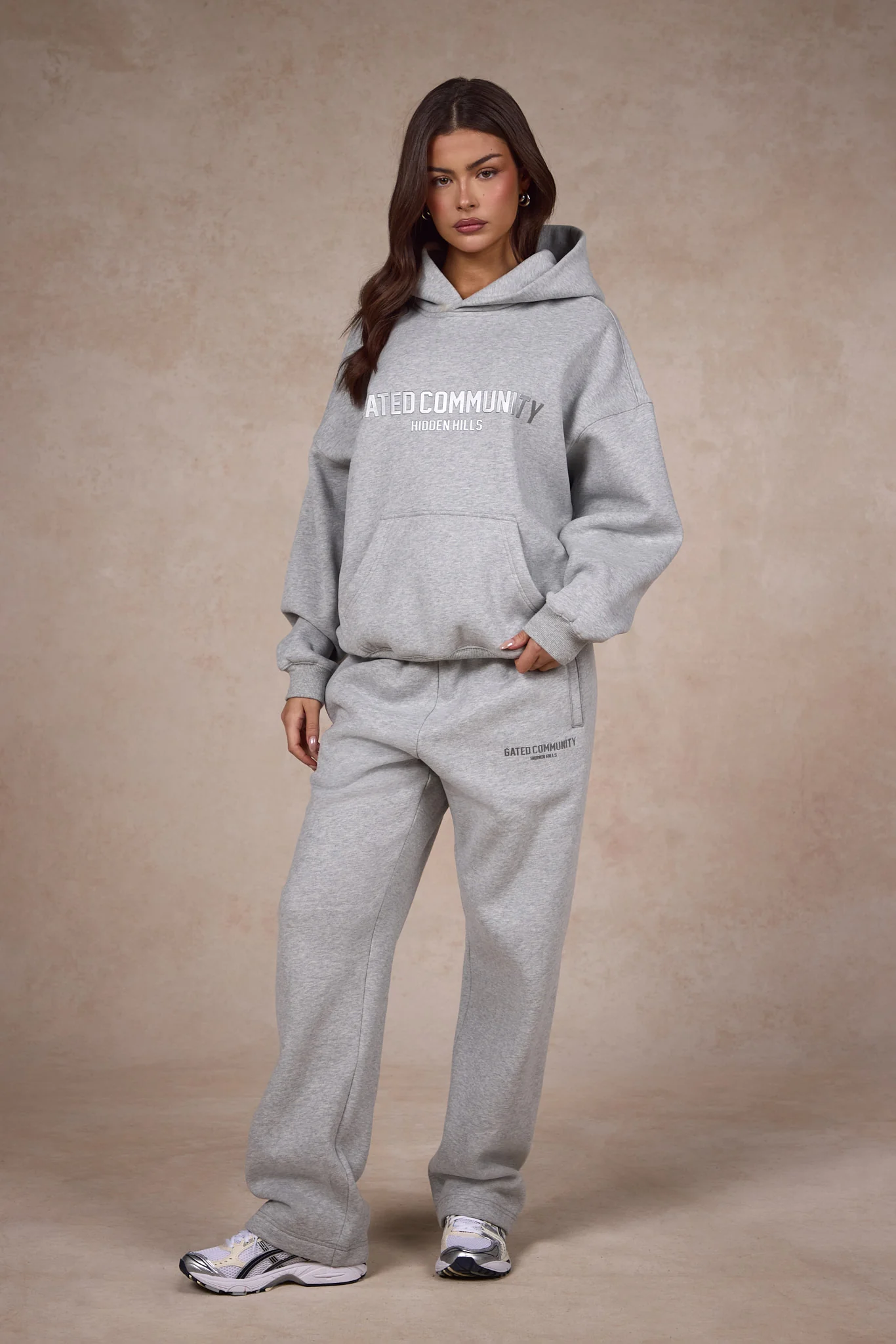 BASICS HOODIE MEDIUM GREY - Image 4
