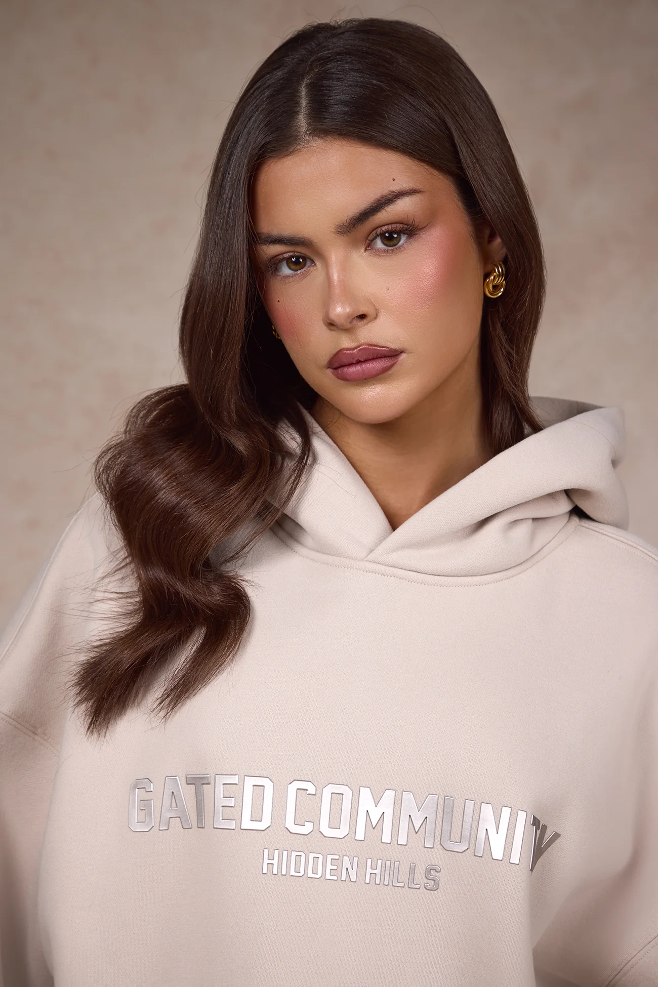 BASICS HOODIE SAND - Image 3