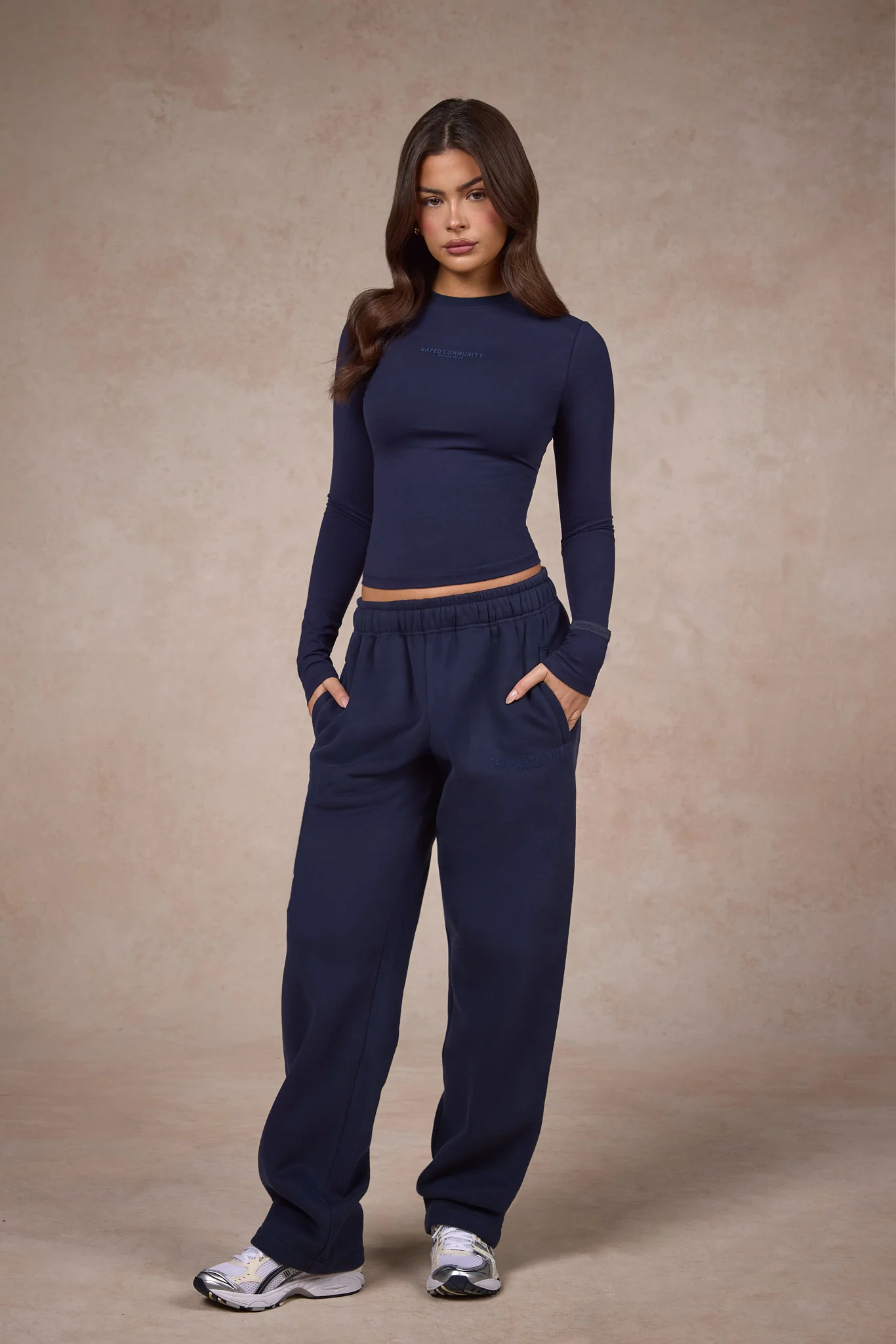 BASICS LONGSLEEVE TOP NAVY - Image 4