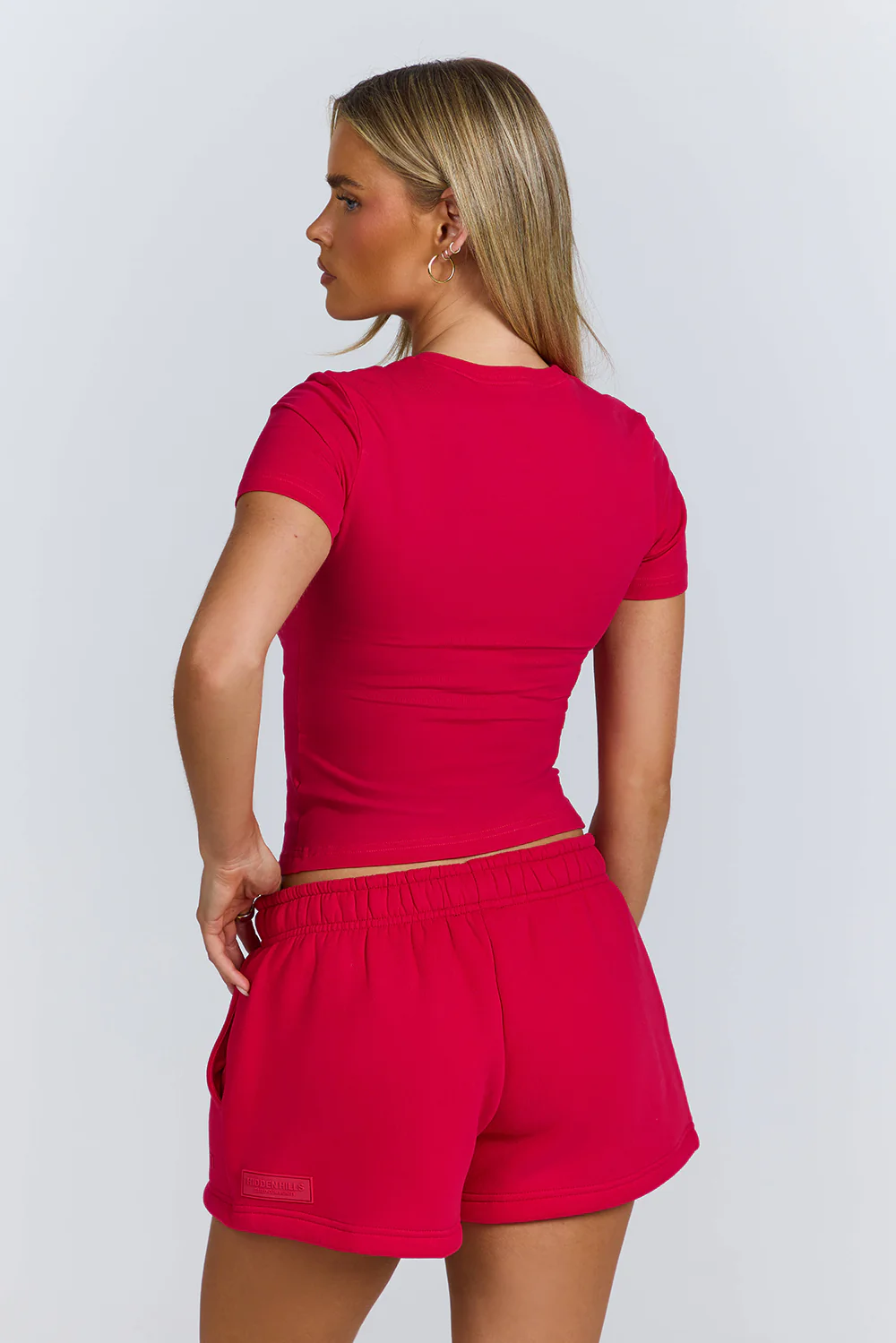 BASICS SHORTS RASPBERRY RED - Image 5
