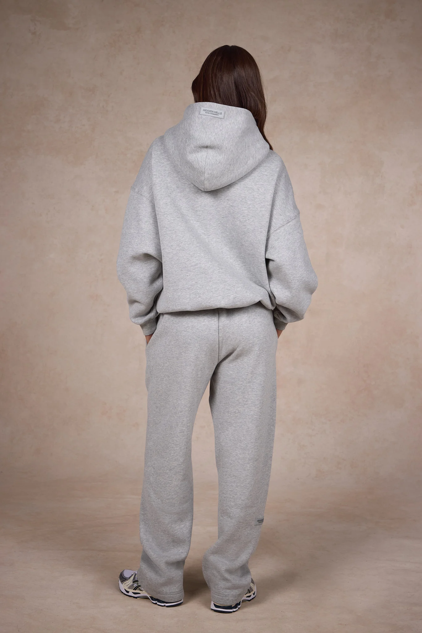 BASICS STRAIGHT LEG SWEATPANTS MEDIUM GREY - Image 4