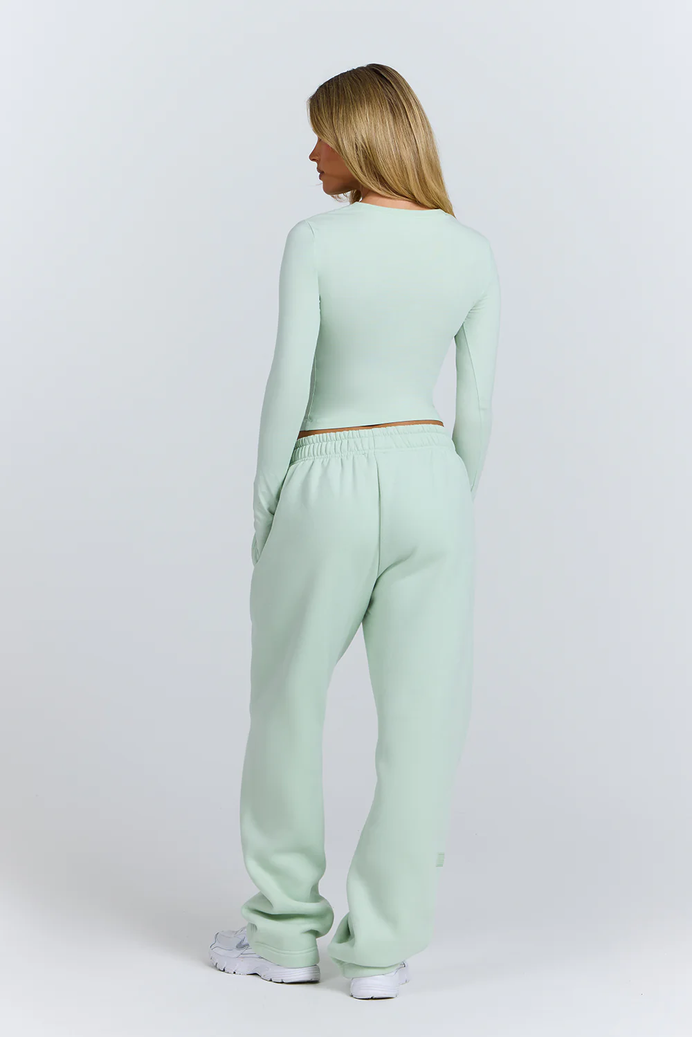 BASICS STRAIGHT LEG SWEATPANTS MINT - Image 5