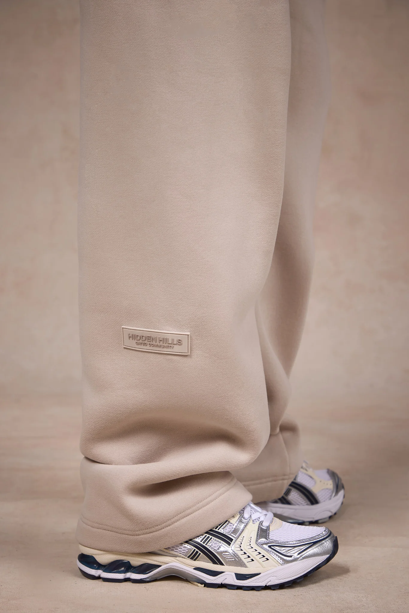 BASICS STRAIGHT LEG SWEATPANTS SAND - Image 3