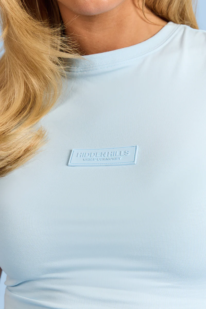 BASICS T-SHIRT LIGHT BLUE - Image 3
