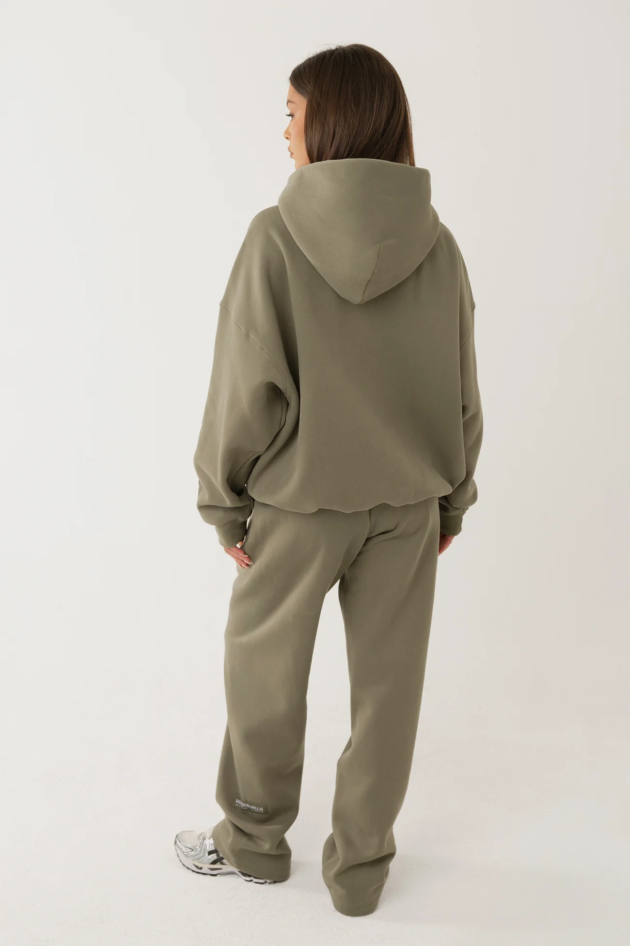 EMBOSSED STRAIGHT LEG SWEATPANTS SAGE - Image 3