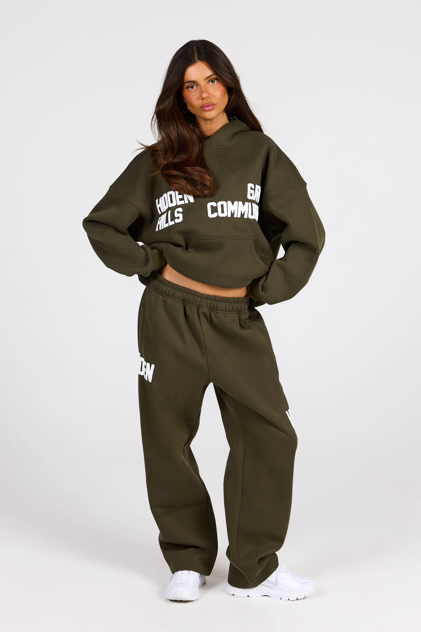 GATED COMMUNITY HOODIE OLIVE - Image 2