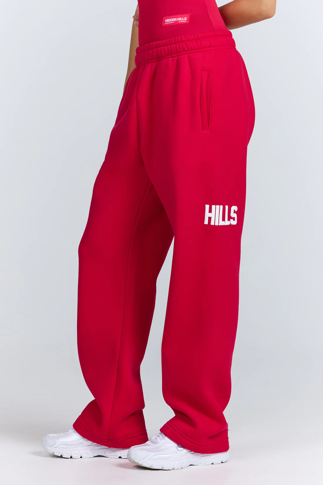 GATED COMMUNITY STRAIGHT LEG SWEATPANTS RASPBERRY RED - Image 2