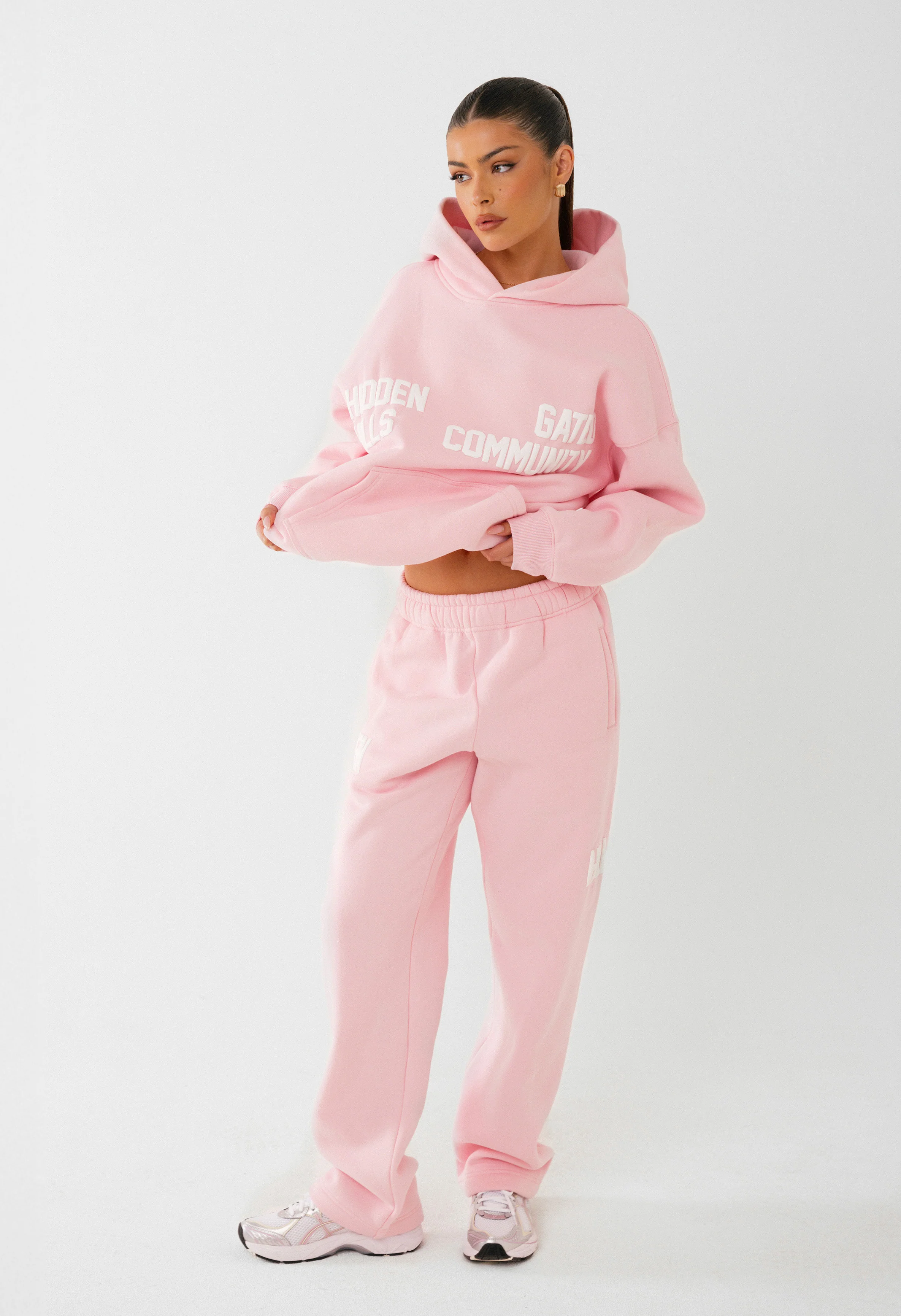 GATED COMMUNITY HOODIE LIGHT PINK - Image 4