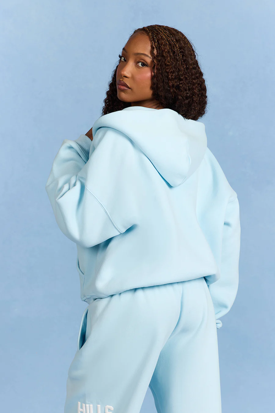 GATED COMMUNITY ZIP HOODIE LIGHT BLUE - Image 4
