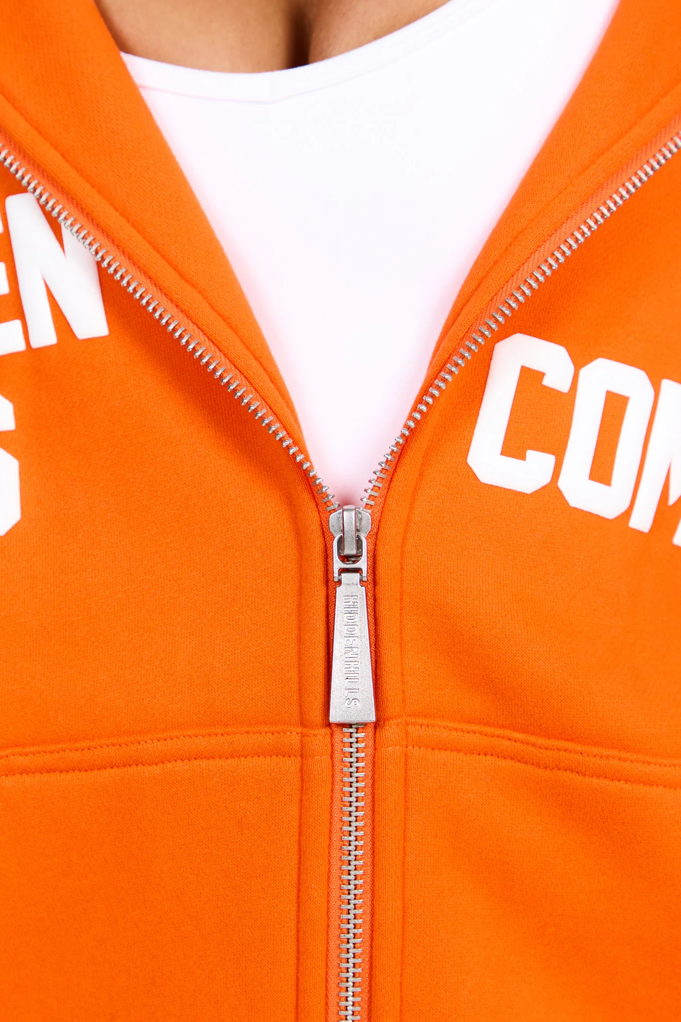 GATED COMMUNITY ZIP HOODIE ORANGE - Image 3