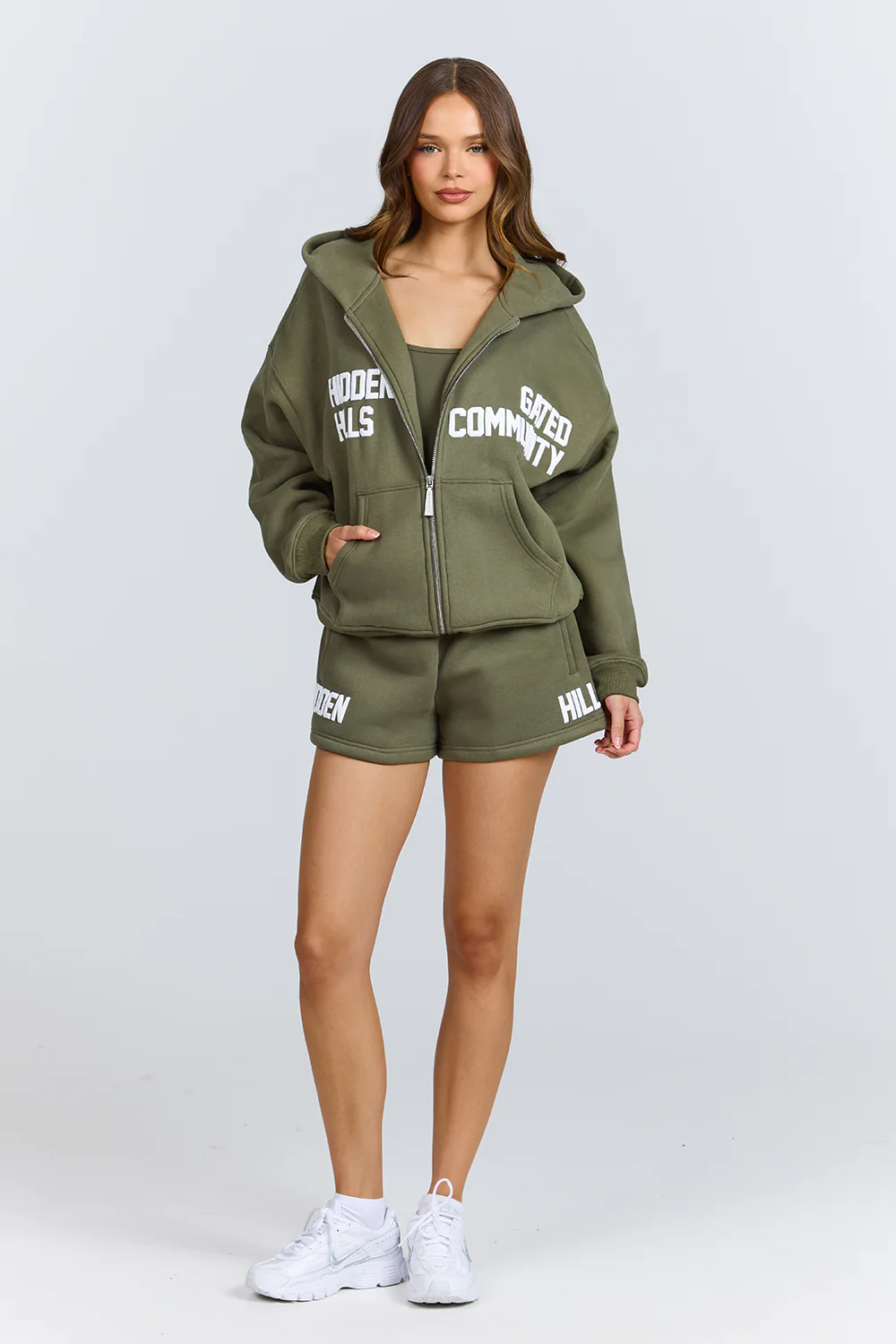 GATED COMMUNITY ZIP HOODIE SAGE - Image 2