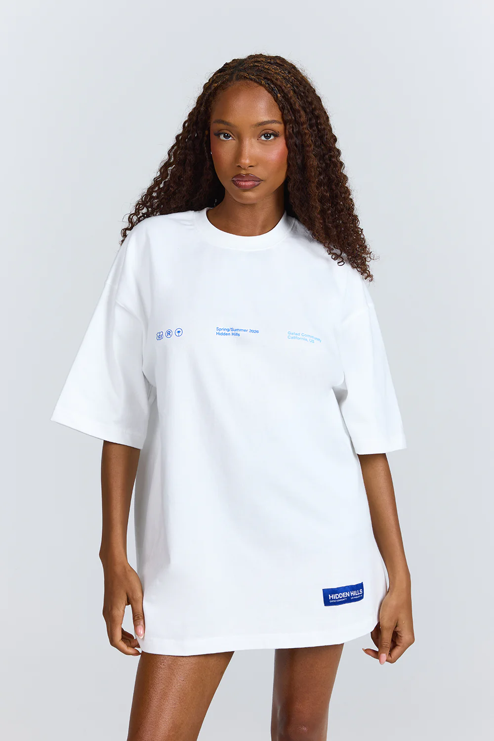 GRADIENT LOGO SHORT SLEEVE T-SHIRT BLUE/WHITE