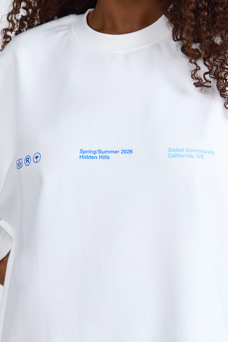 GRADIENT LOGO SHORT SLEEVE T-SHIRT BLUE/WHITE - Image 4