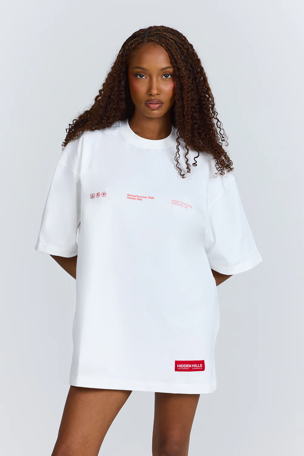 GRADIENT LOGO SHORT SLEEVE T-SHIRT RED/WHITE