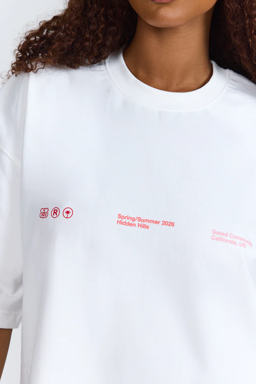 GRADIENT LOGO SHORT SLEEVE T-SHIRT RED/WHITE - Image 3