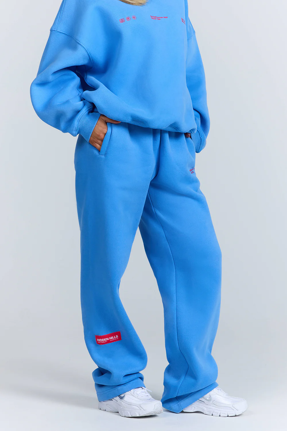 GRADIENT LOGO STRAIGHT LEG SWEATPANTS SKY BLUE - Image 2