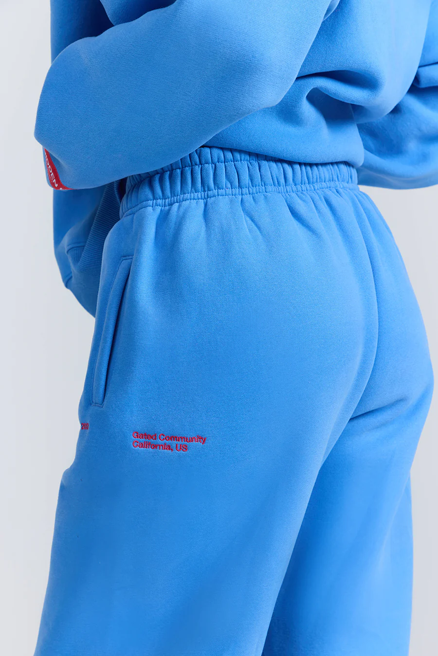 GRADIENT LOGO STRAIGHT LEG SWEATPANTS SKY BLUE - Image 5