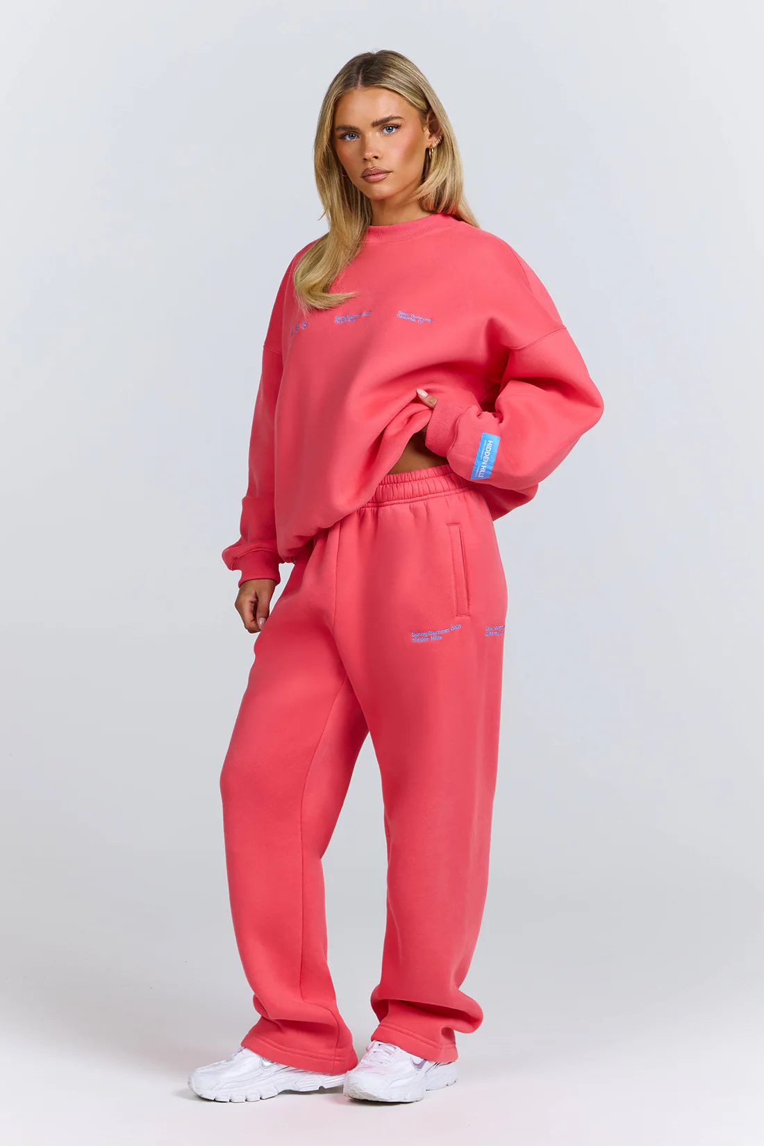 GRADIENT LOGO SWEATER CORAL - Image 3