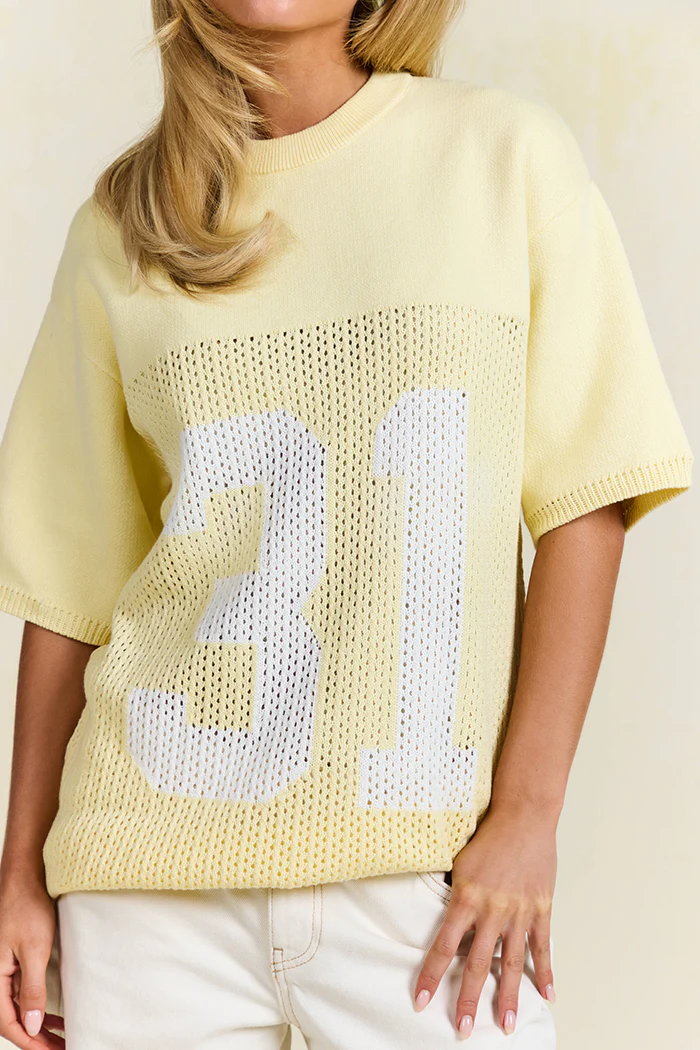 KNIT JERSEY BUTTER YELLOW - Image 3