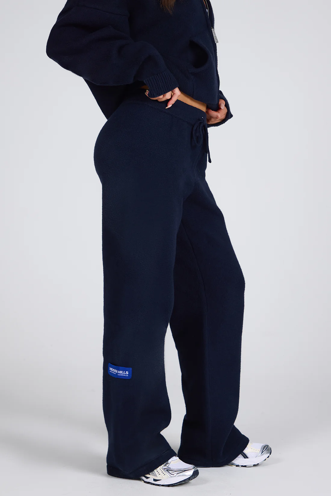 KNIT LABEL SWEATPANTS NAVY - Image 2