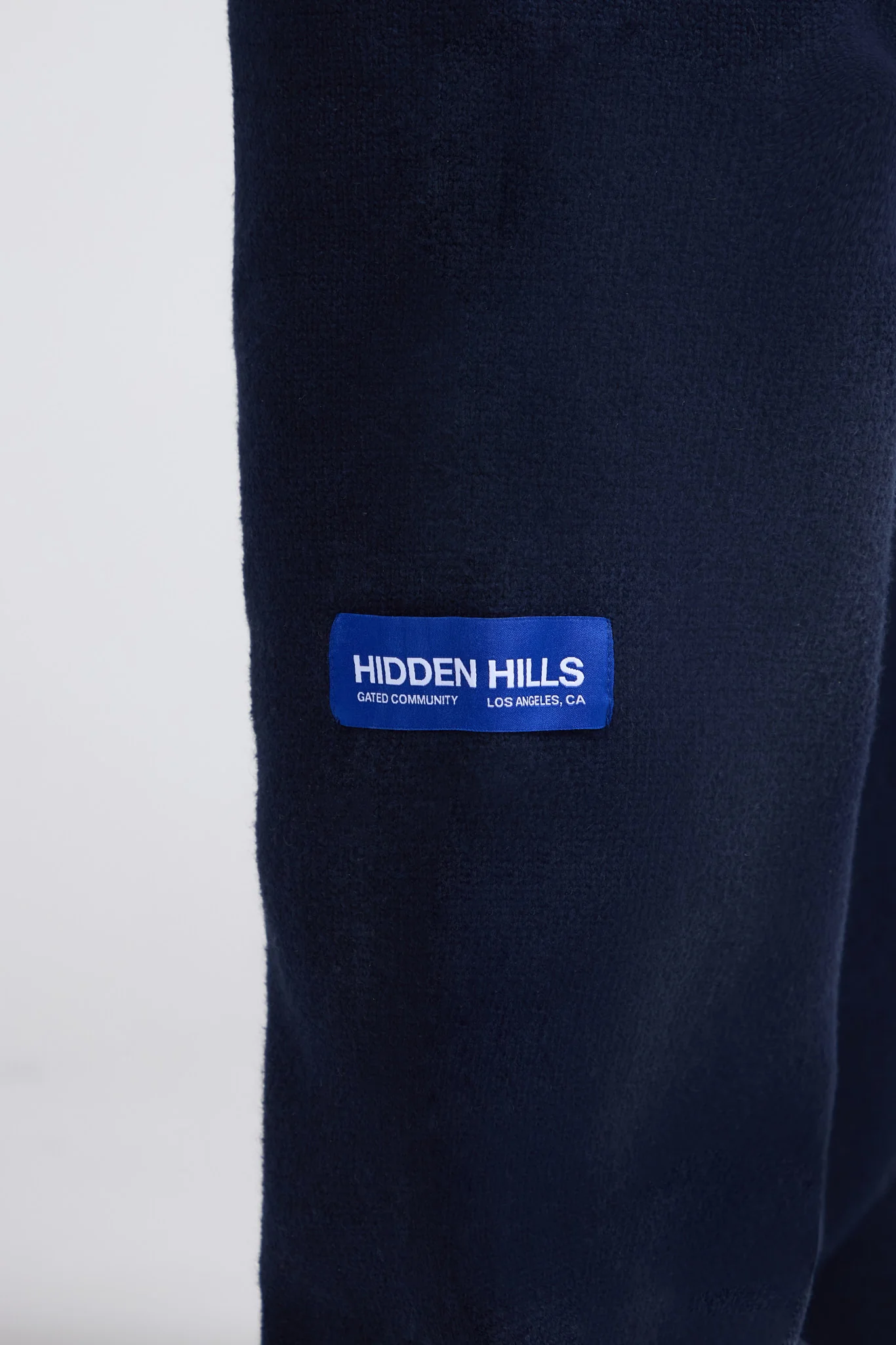 KNIT LABEL SWEATPANTS NAVY - Image 3