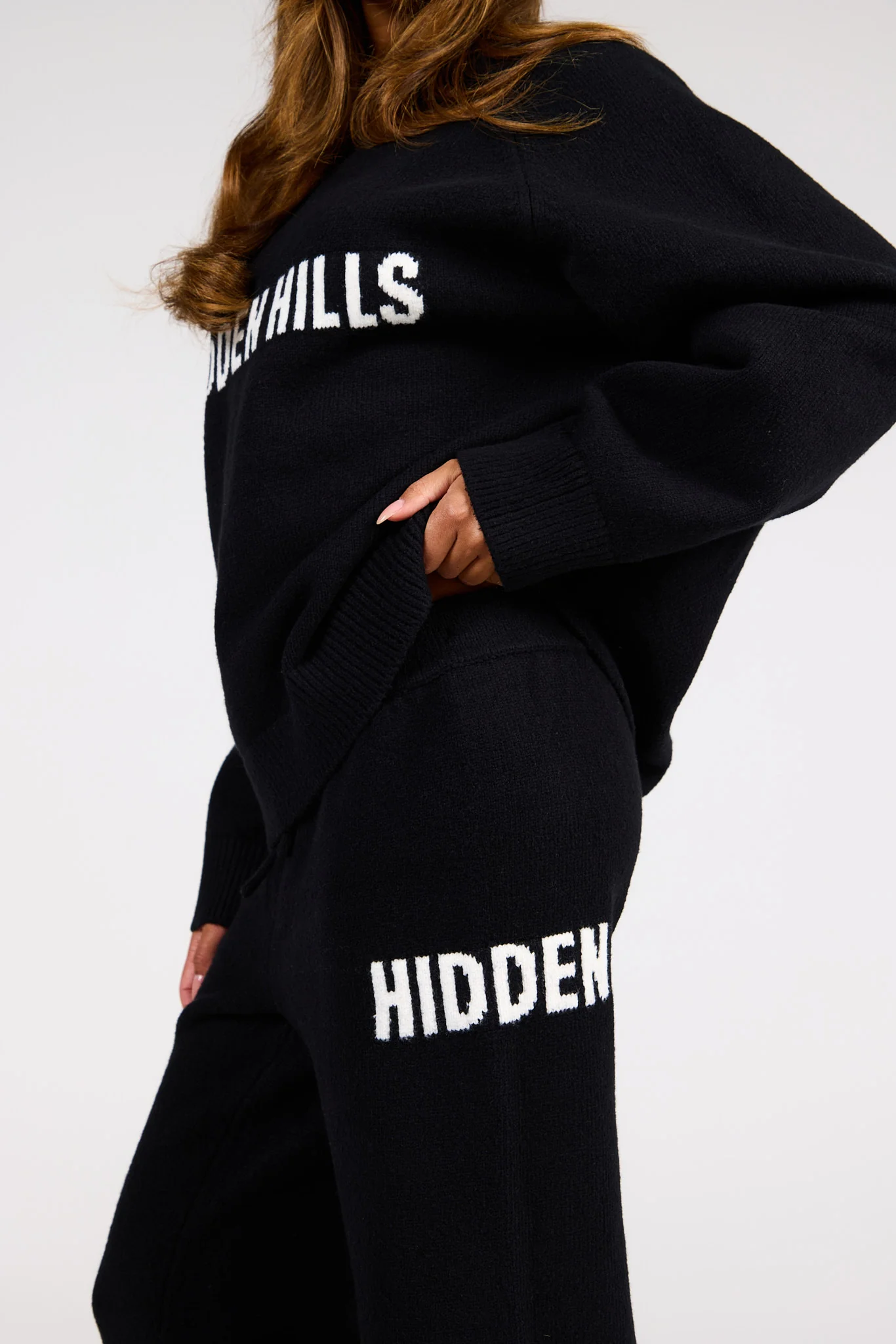 KNIT SWEATPANTS BLACK - Image 3