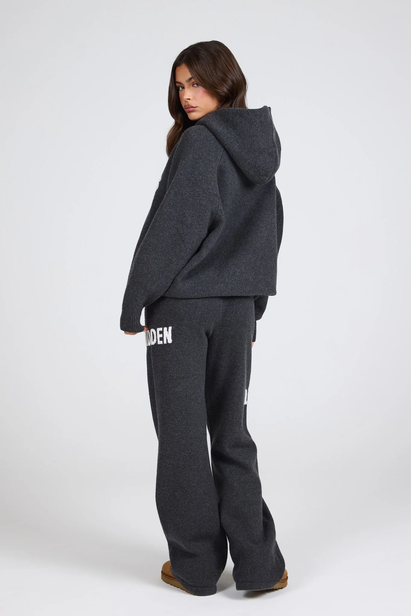 KNIT SWEATPANTS DARK GREY - Image 5