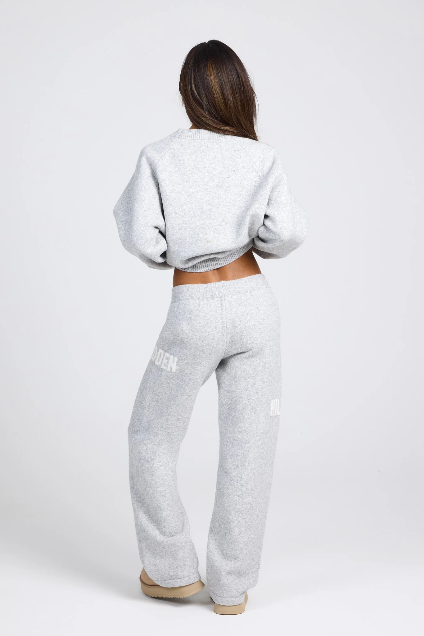 KNIT SWEATPANTS LIGHT GREY - Image 4