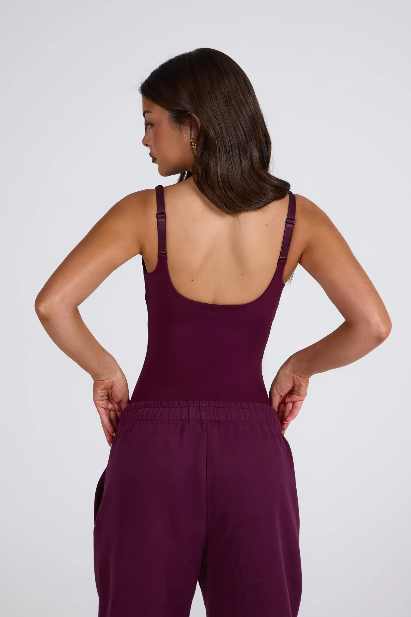 LABEL BODYSUIT DARK PLUM - Image 4