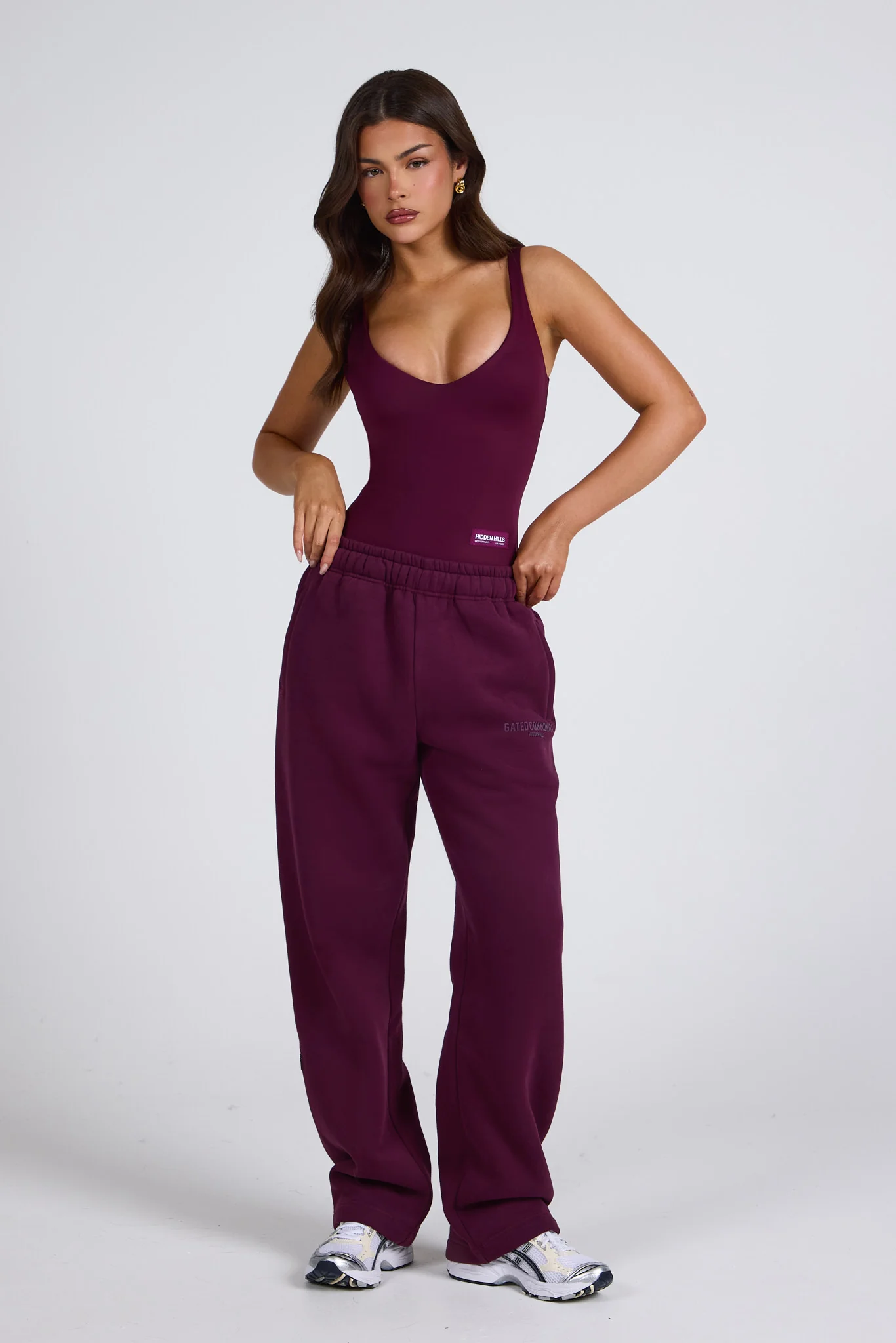 LABEL BODYSUIT DARK PLUM - Image 5