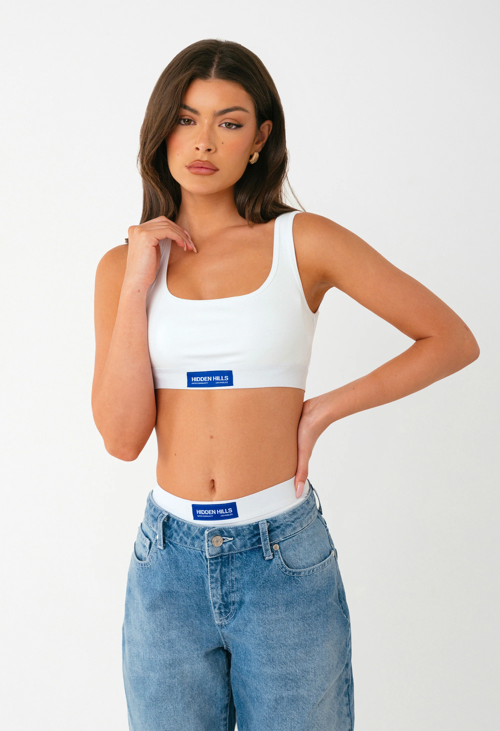 LABEL BRA TOP WHITE - Image 2