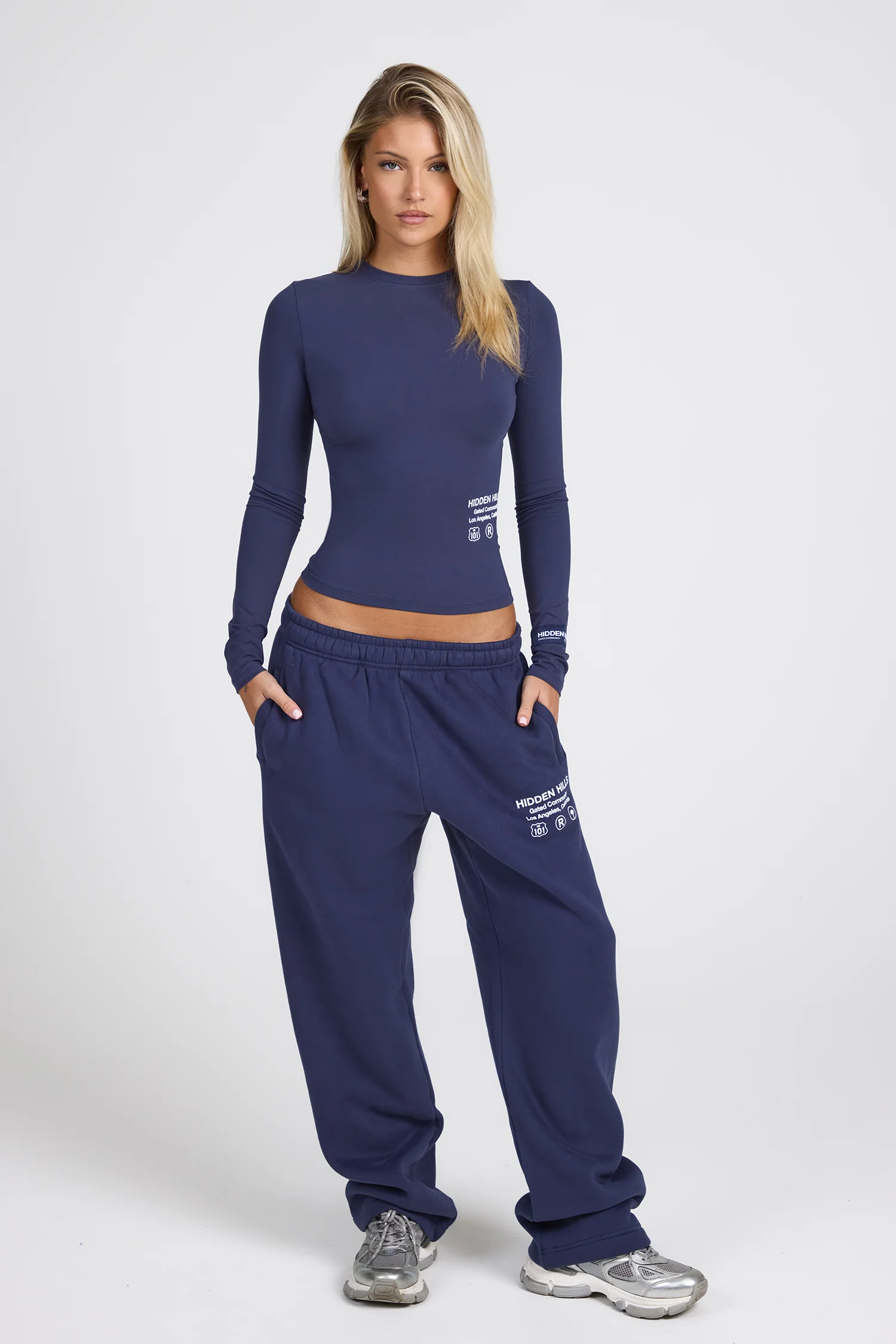 LABEL STRAIGHT LEG SWEATPANTS FUTURE DUSK - Image 3