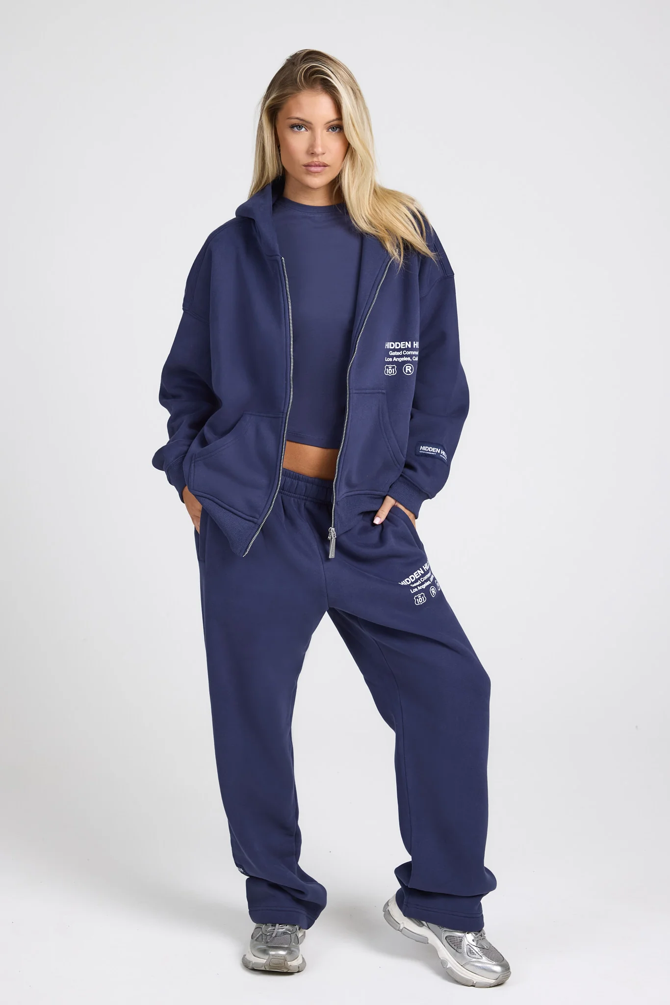 LABEL STRAIGHT LEG SWEATPANTS FUTURE DUSK - Image 5