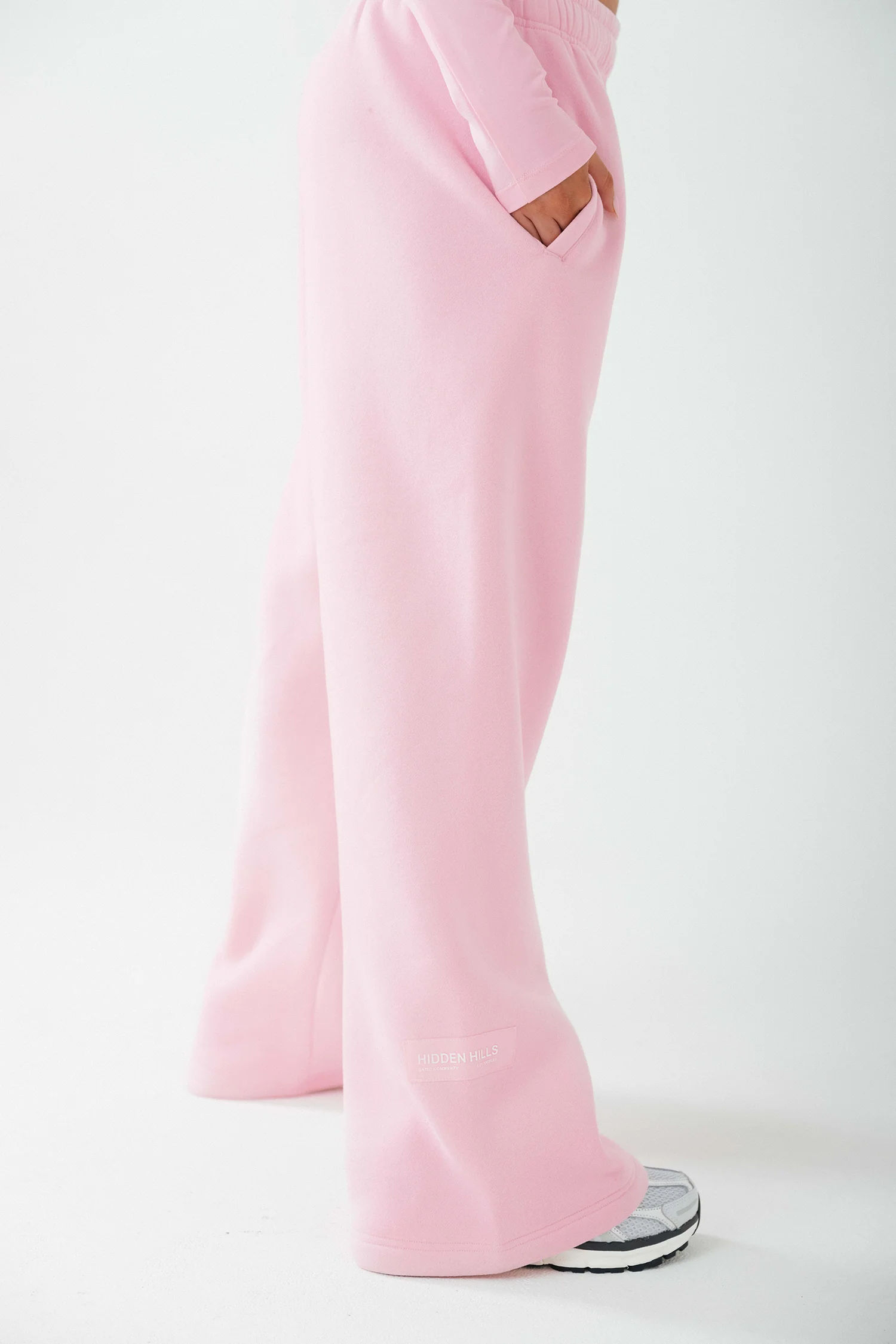 LABEL STRAIGHT LEG SWEATPANTS LIGHT PINK - Image 5