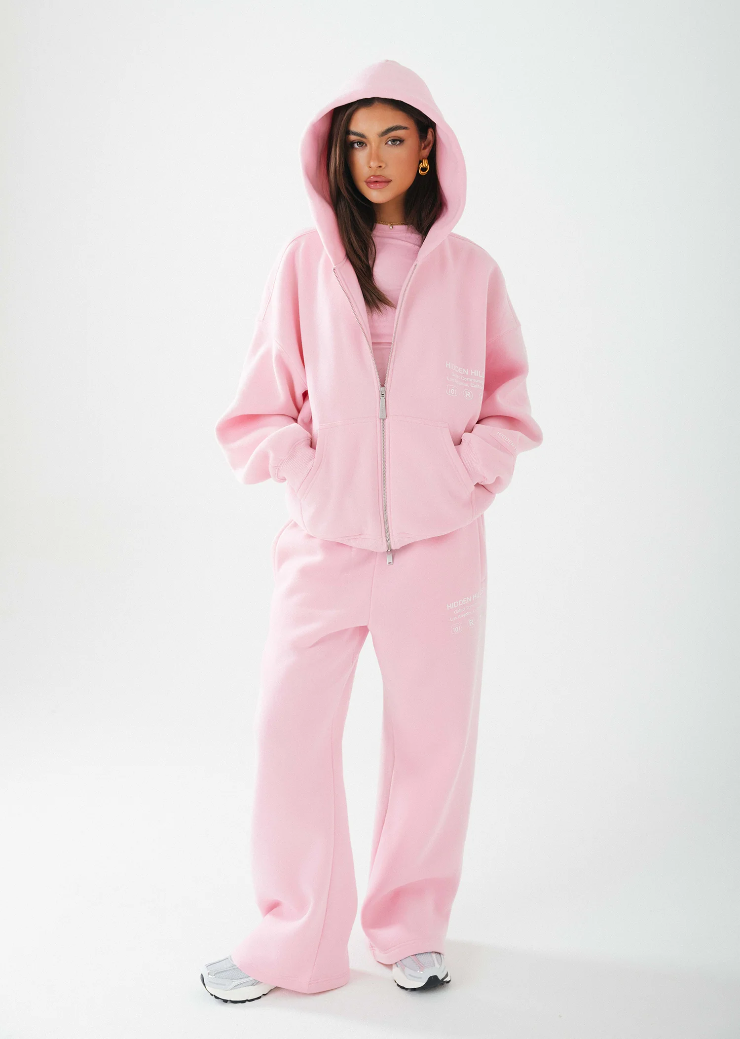 LABEL STRAIGHT LEG SWEATPANTS LIGHT PINK - Image 7