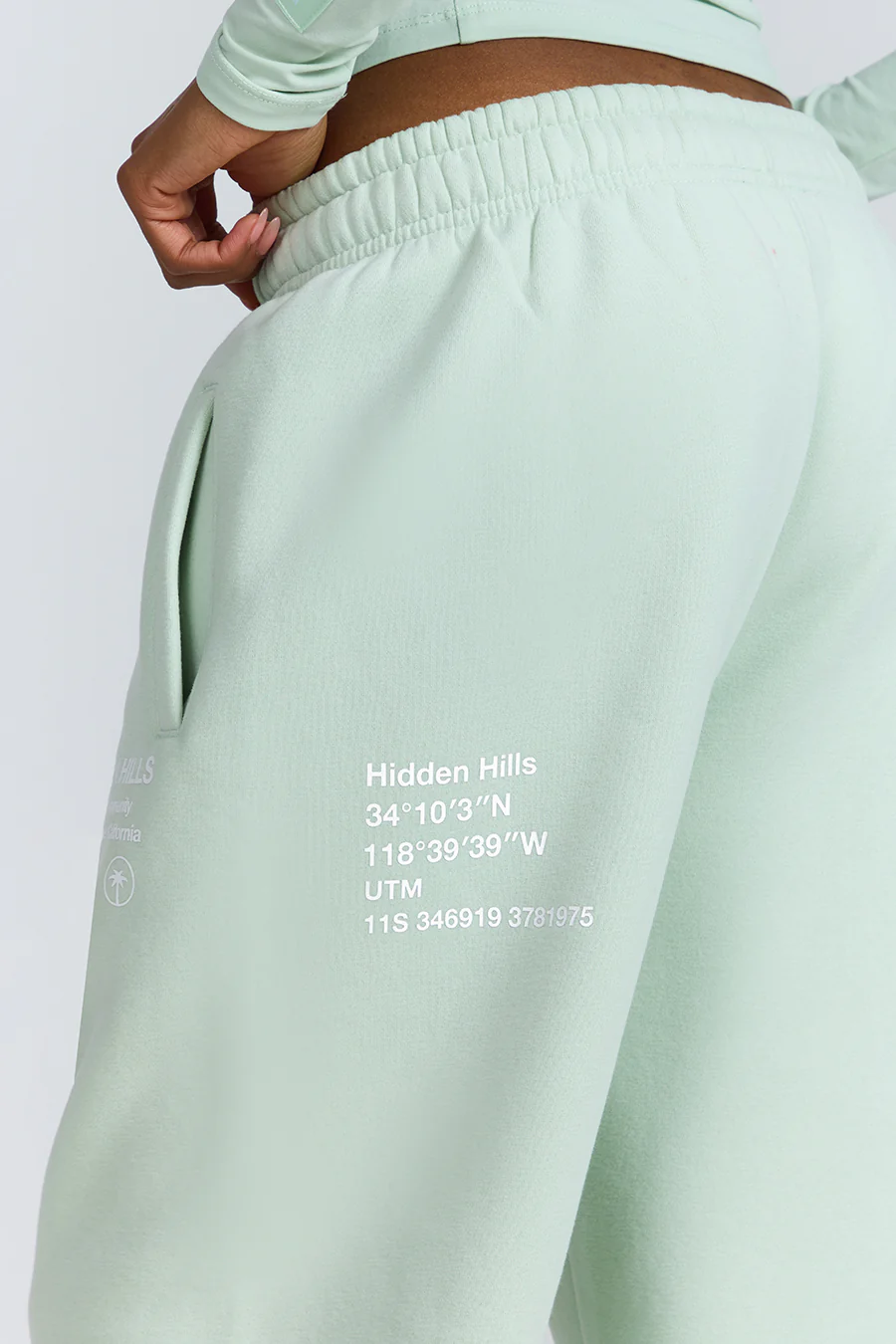 LABEL STRAIGHT LEG SWEATPANTS MINT - Image 5