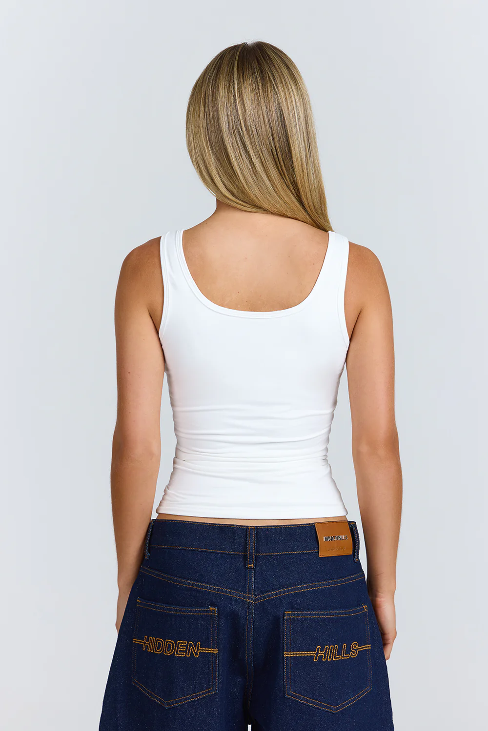 LABEL TANK TOP WHITE - Image 3