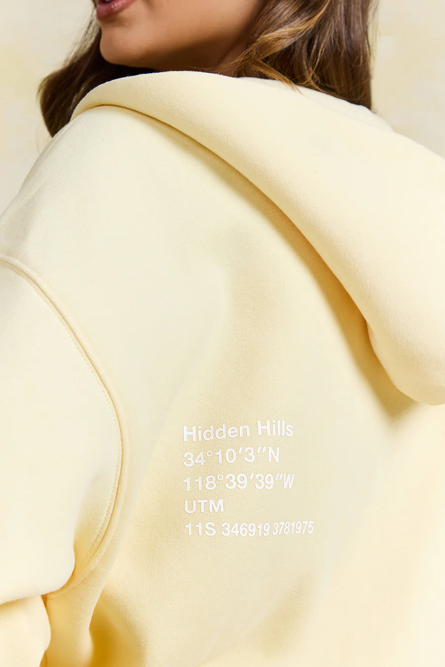 LABEL ZIP HOODIE BUTTER YELLOW - Image 4
