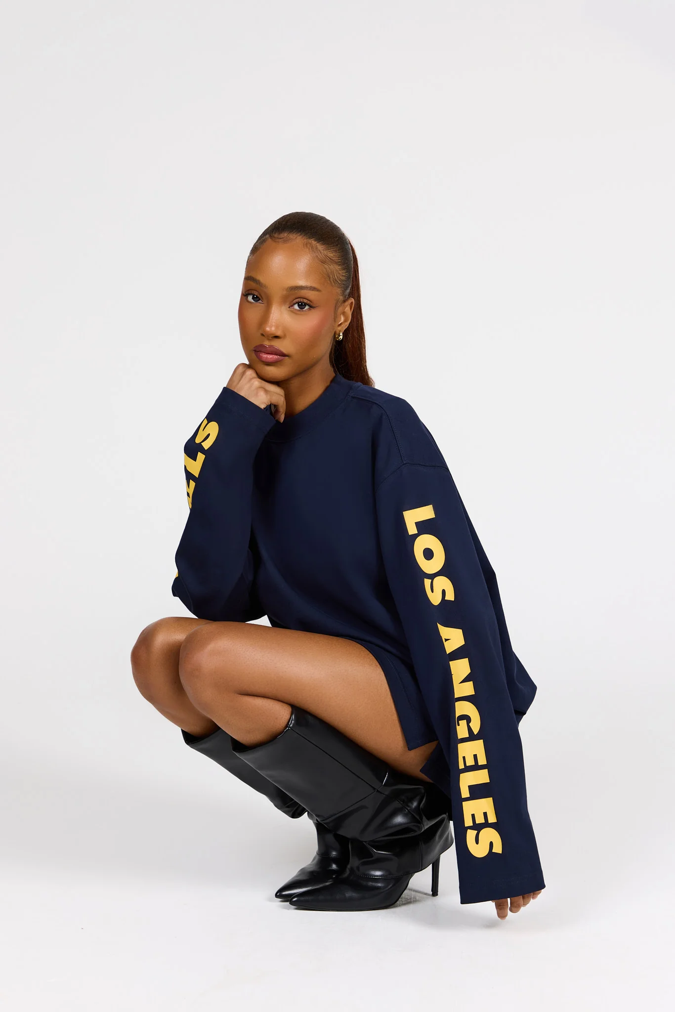 LONGSLEEVE T-SHIRT AMBER/NAVY - Image 5