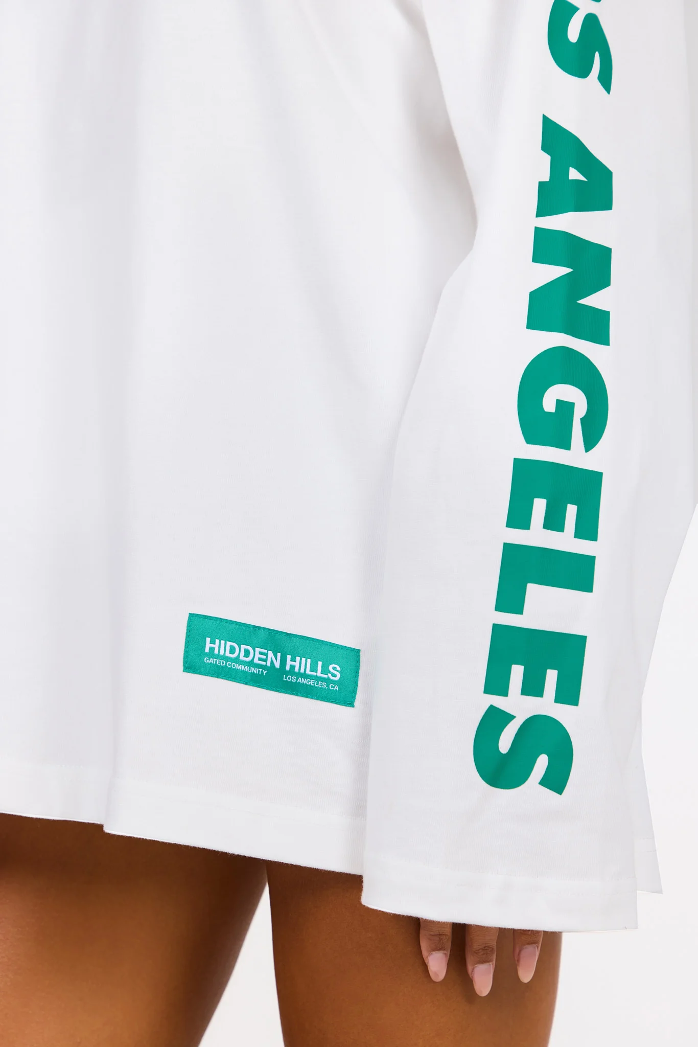 LONGSLEEVE T-SHIRT GREEN/WHITE - Image 5
