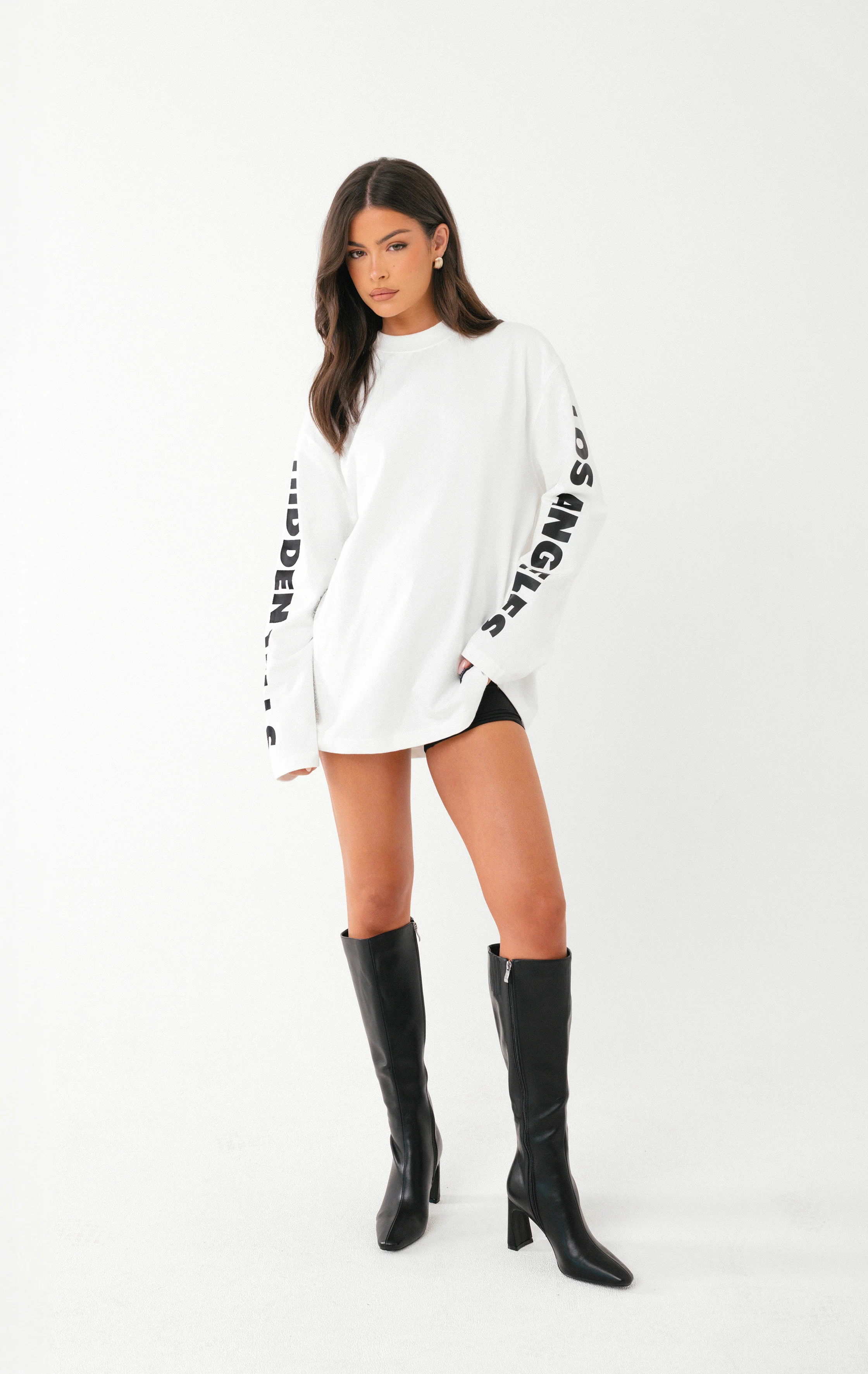 LONGSLEEVE T-SHIRT WHITE - Image 3