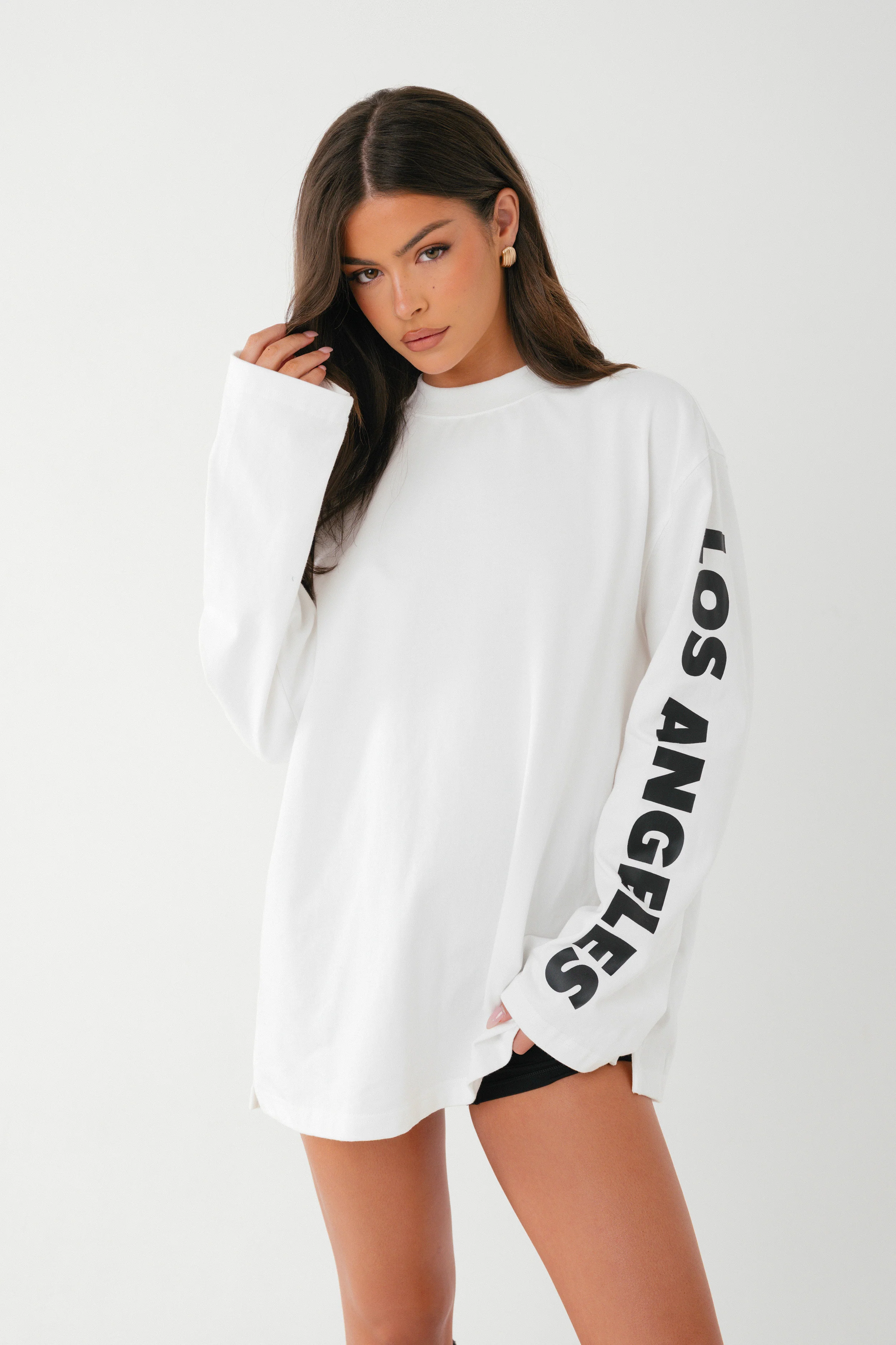 LONGSLEEVE T-SHIRT WHITE - Image 4