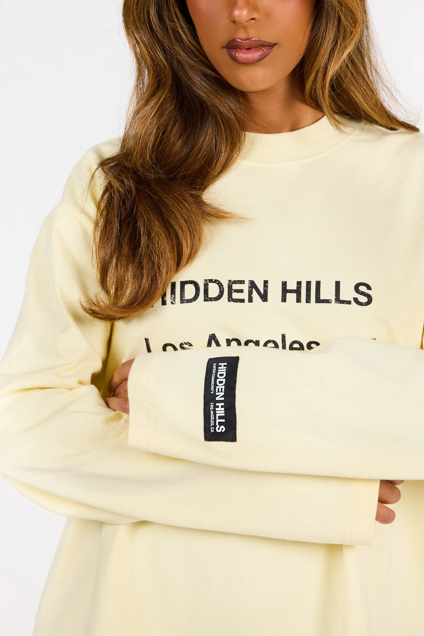 VINTAGE LOGO LONGSLEEVE T-SHIRT BUTTER YELLOW - Image 4