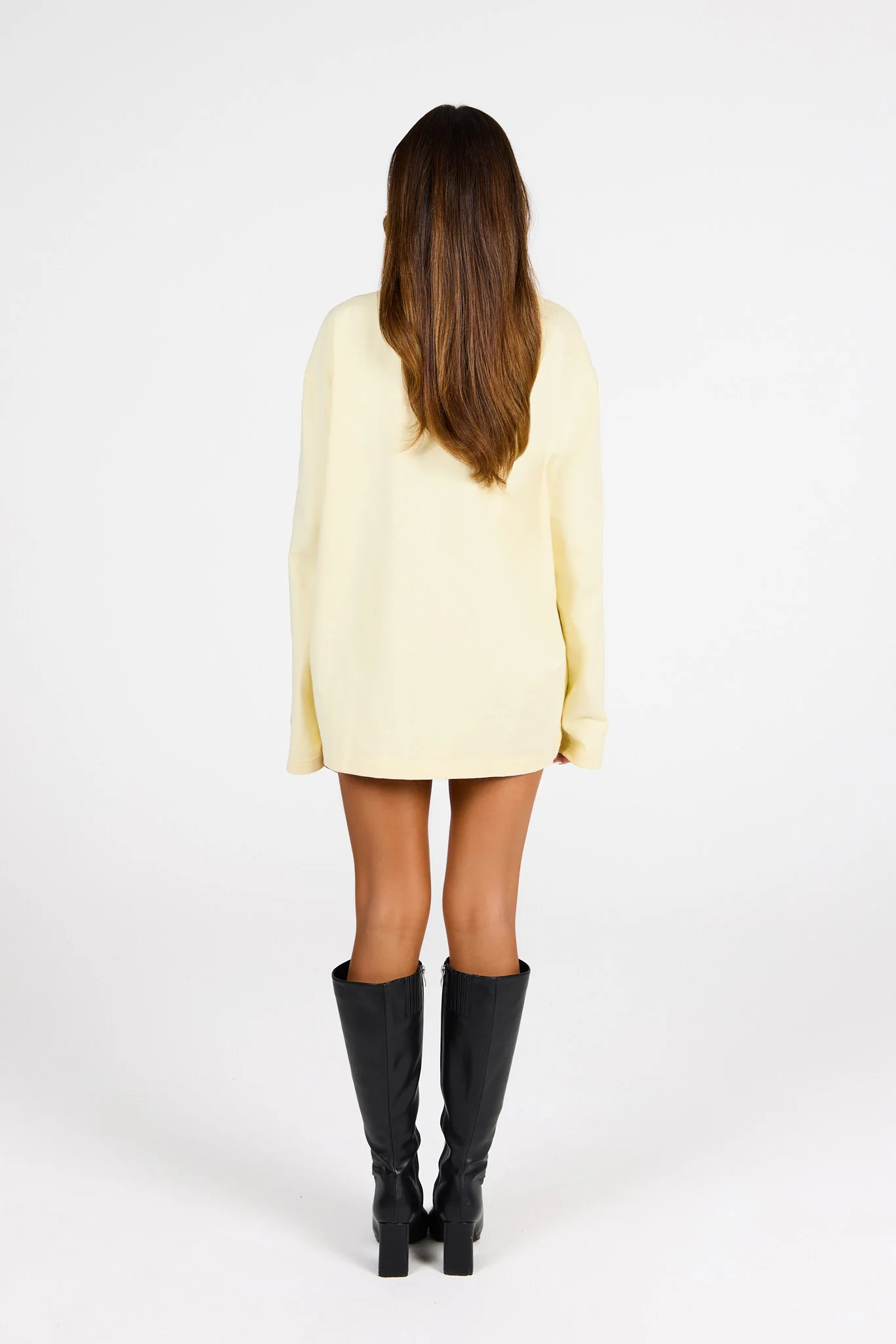 VINTAGE LOGO LONGSLEEVE T-SHIRT BUTTER YELLOW - Image 5