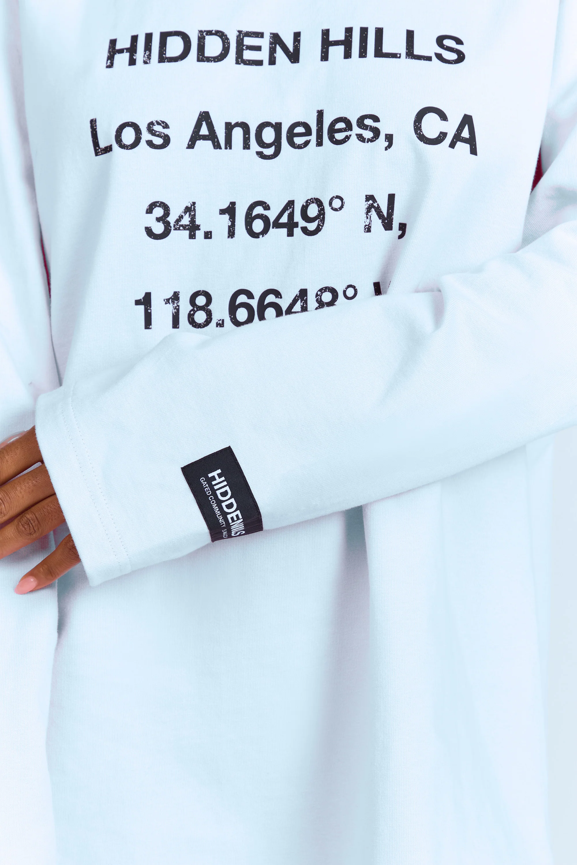 VINTAGE LOGO LONGSLEEVE T-SHIRT LIGHT BLUE - Image 3