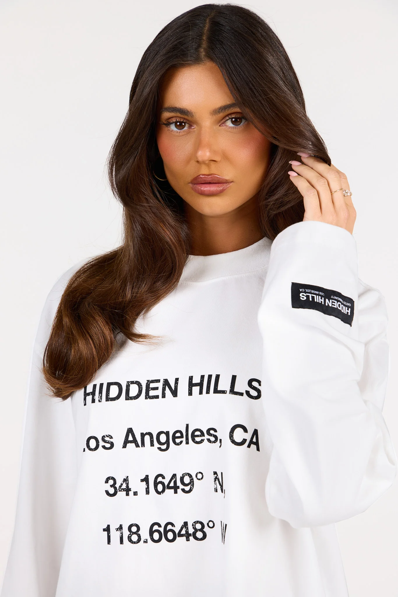 VINTAGE LOGO LONGSLEEVE T-SHIRT WHITE - Image 3