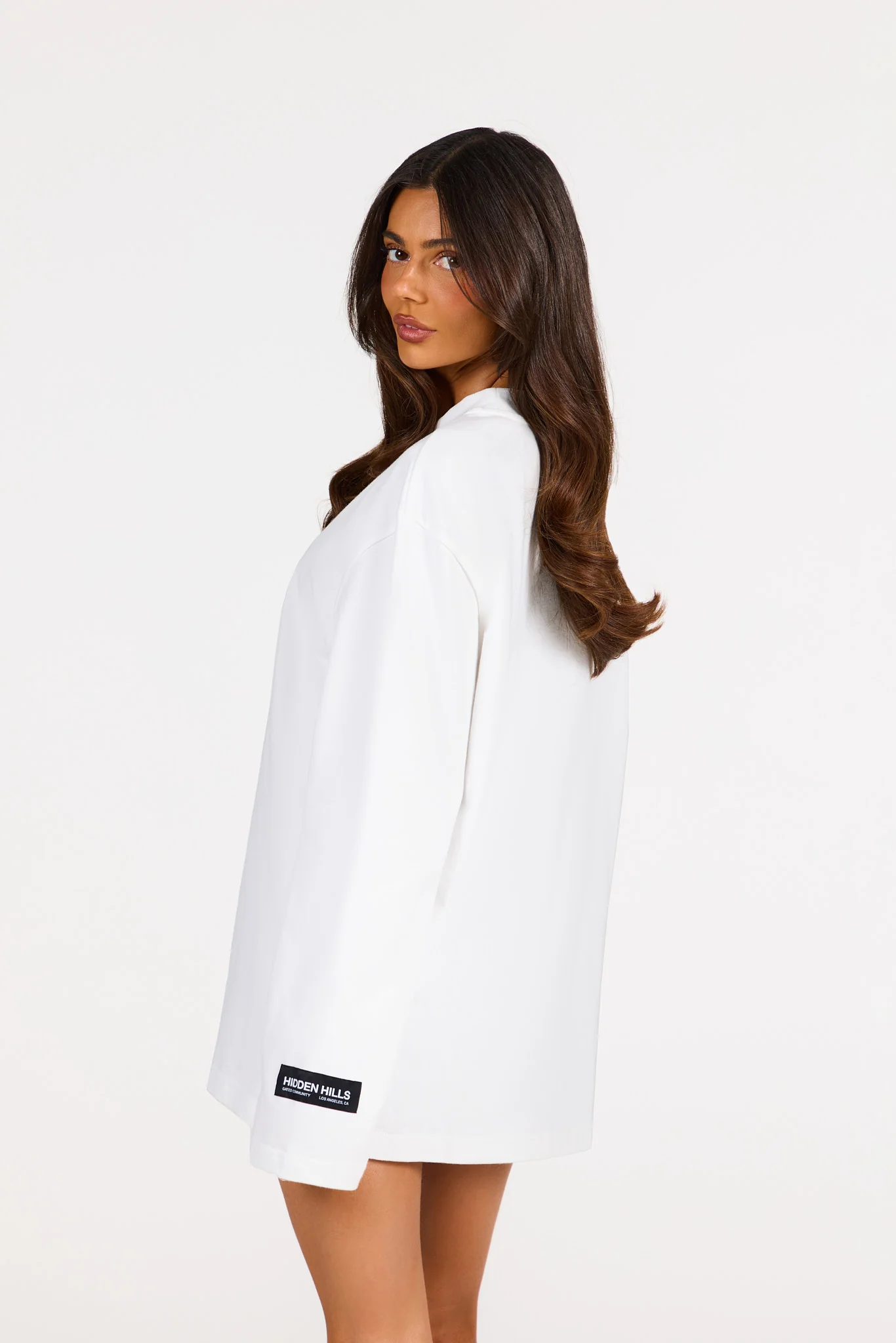 VINTAGE LOGO LONGSLEEVE T-SHIRT WHITE - Image 4