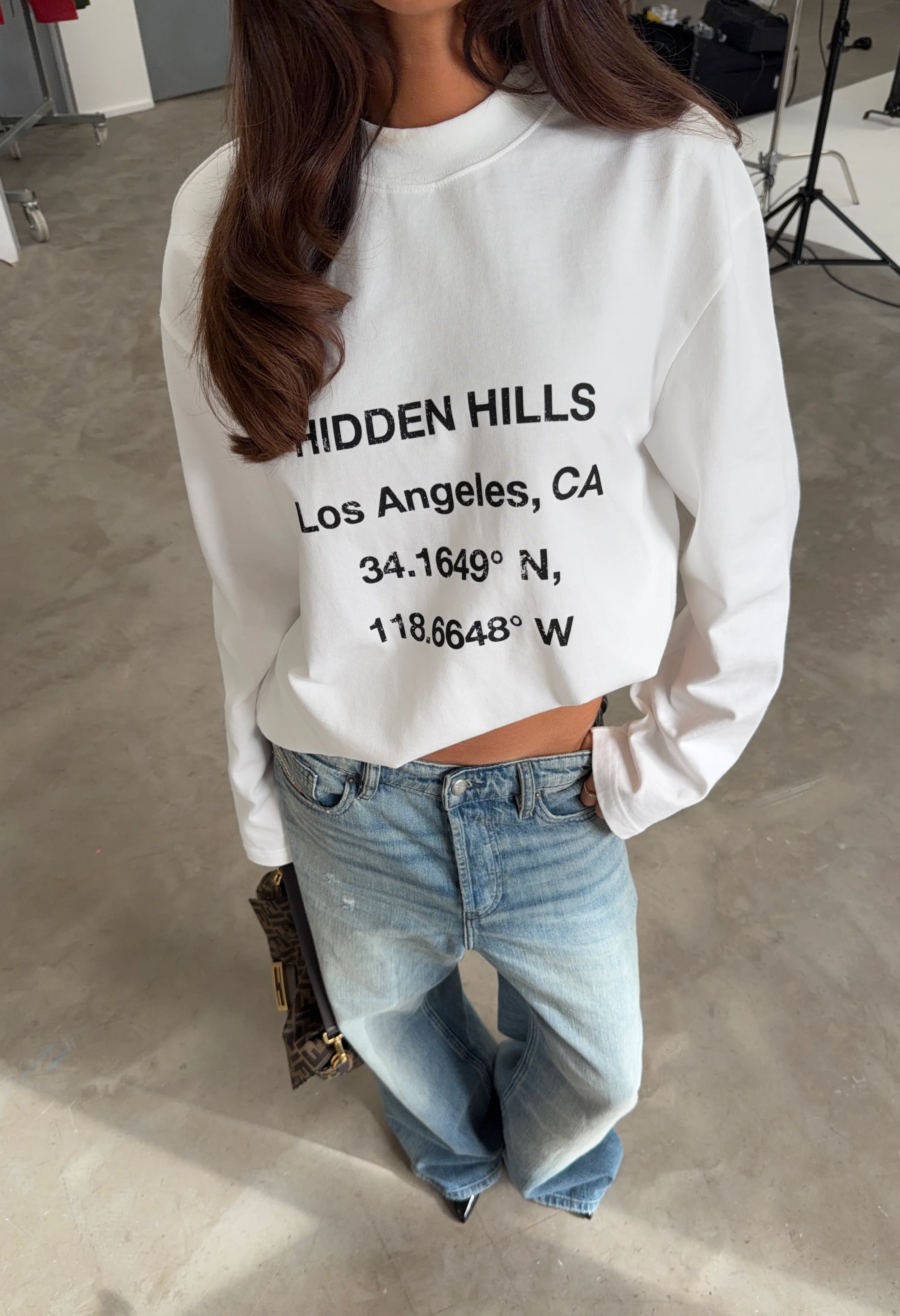 VINTAGE LOGO LONGSLEEVE T-SHIRT WHITE - Image 5